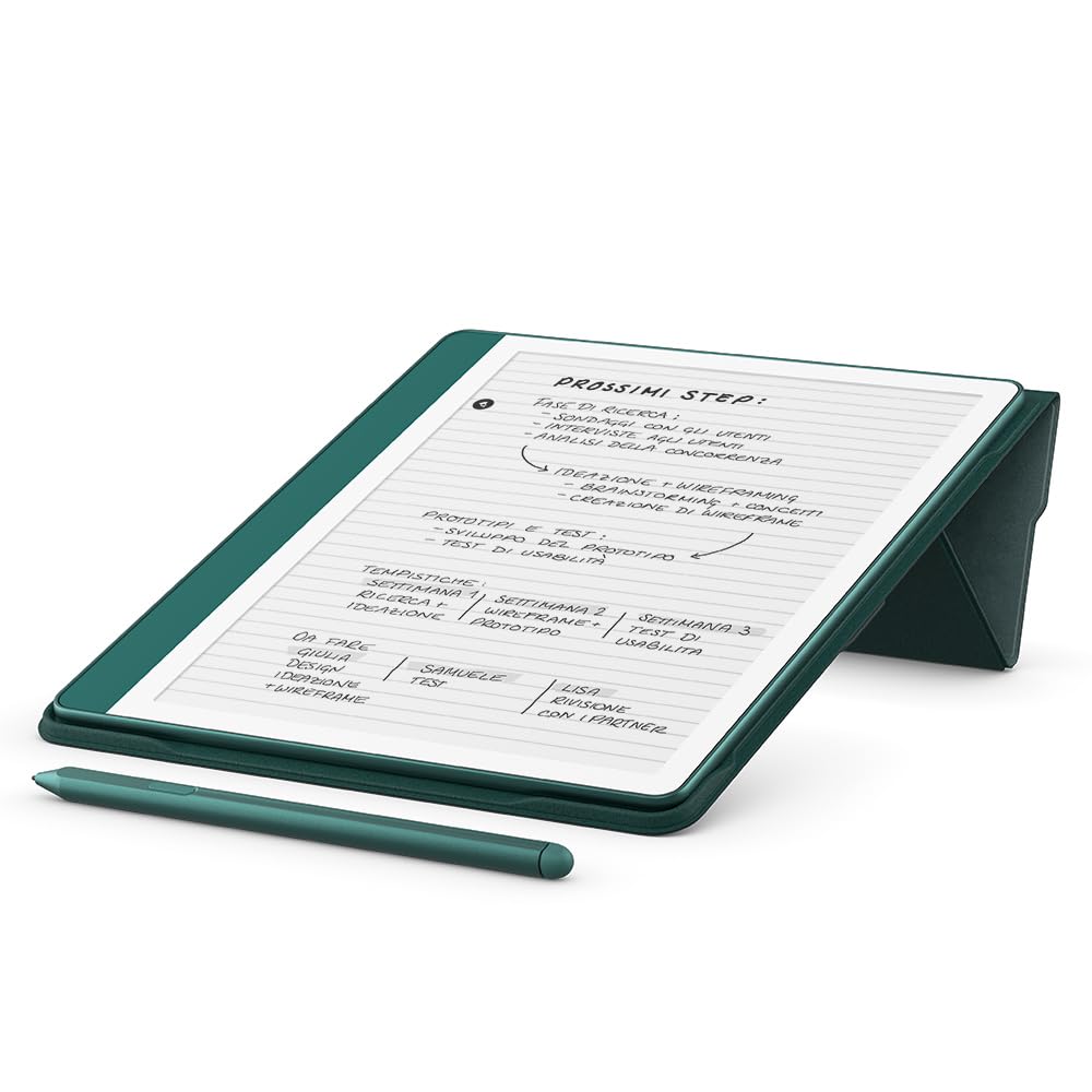Nuova custodia per Amazon Kindle Scribe, con apertura a libro e aggancio magnetico, elegante custodia protettiva | In pelle di qualità premium