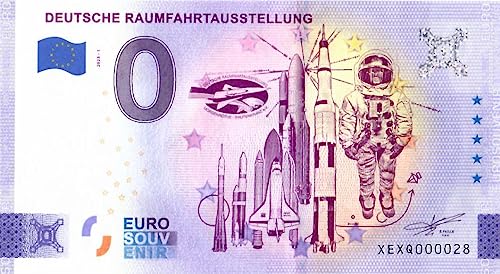 0 euros Billete Alemania · Exposición Espacial Alemana· Souvenir o cero € Billete