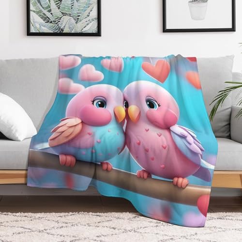 Couverture lit en flanelle perroquet pour des soirées cocooning - 3
