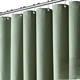 Ecológica y reutilizable: fabricada con materiales de tela sostenibles, esta cortina de ducha reutilizable es una alternativa ecológica a los revestimientos de plástico, ya que reduce los residuos y ofrece un accesorio de baño transpirable y resistente a los olores.