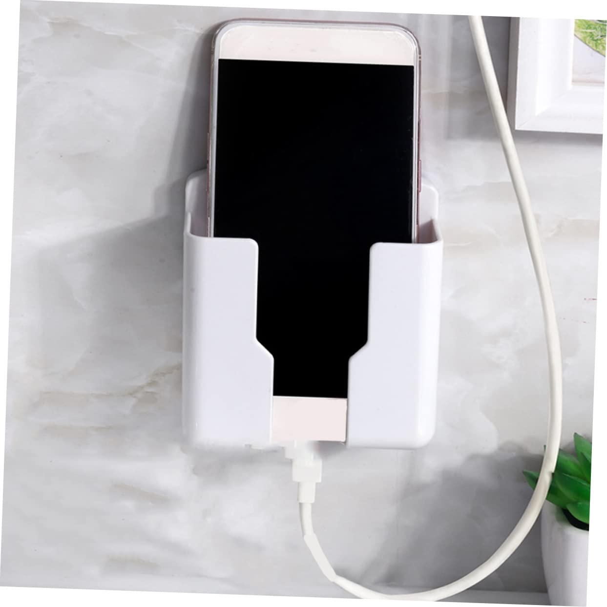 Caja De Almacenamiento Magnética para Cargador De Teléfono De 4 Piezas Soporte para Control Remoto De Pared Diseño Que Ahorra Espacio