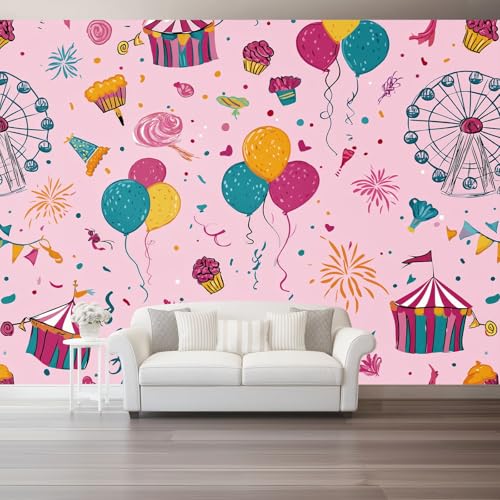 Photo murale rose violet décor mural intissé hall d'entrée - 5