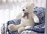 YunNasi Riesen TeddyBär XXL Teddy Bär Großer Kuscheltier Stofftier Plüschbär mit süßer Schleife 120cm