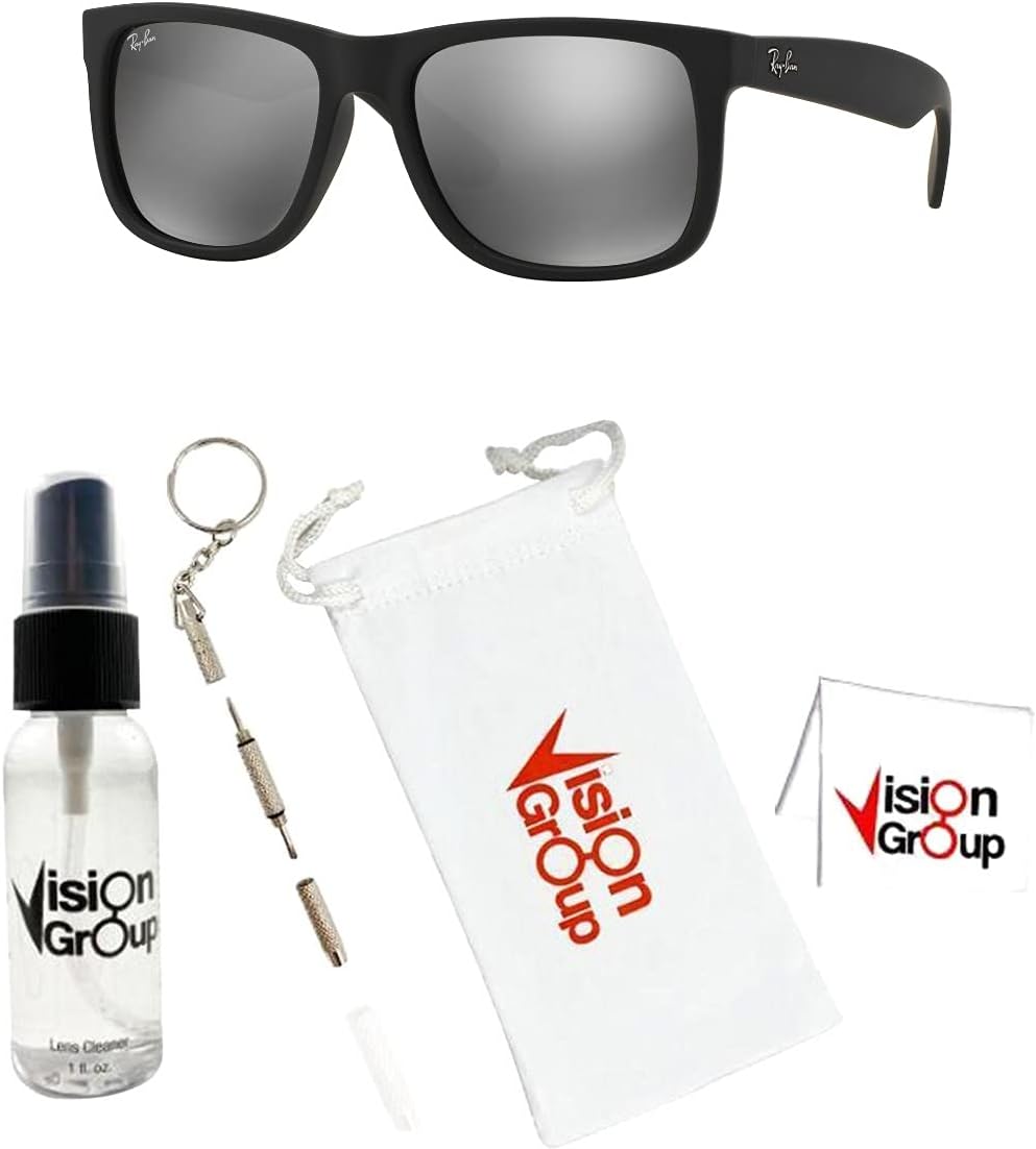 Ray-Ban RB4165 Justin Sunglasses + Vision Group Accessories Bundle - Image 2