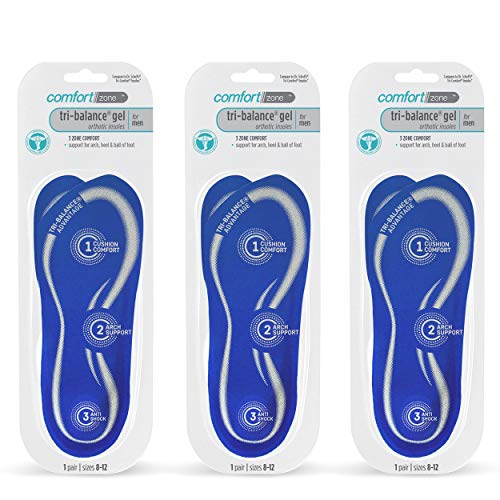Comfort Zone Tri-Balance Gel Insoles