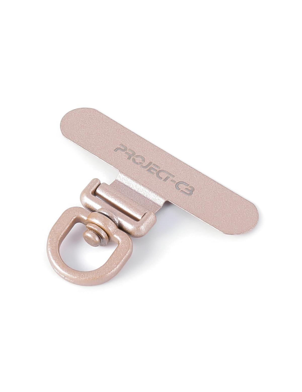 project-cb Phone Lanyard Tether Tab,Phone Strap Metal Patch,Universal Phone Lanyard Tether Patch Without Adhesive(RoseGold)
