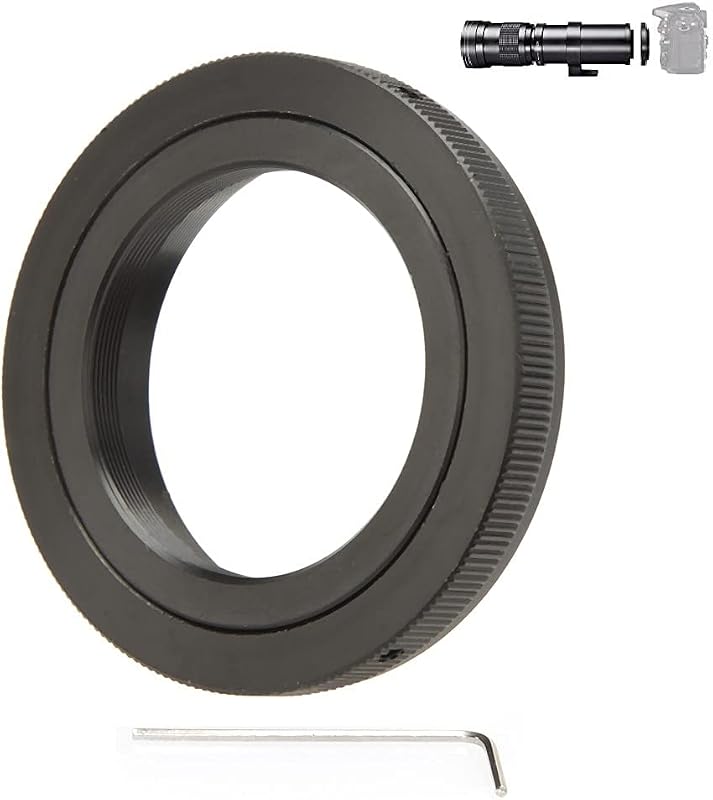 Lens Adapter T Mount T2 Ring Compatible with Nikon SLR Cameras D90 D780 D3000 D3100 D3200 D3300 D3400 D5100 D5200 D5500 D5600 D7000 D7100 D7200 D7500 D750 D800 D850