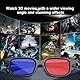 MingZhuInC 3D-Brille, 2 Stücke 3D Brille Rot Blau, Für Filme Oder Pc-Spiele (Rot, Blau)