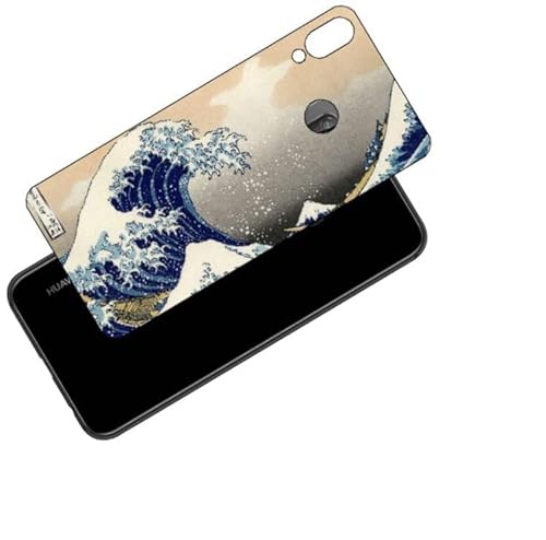 ClearView HUAWEI P20 lite対応 背面保護フィルム 浮世絵プリント (葛飾北斎 「富嶽三十六景 神奈川沖浪裏」)