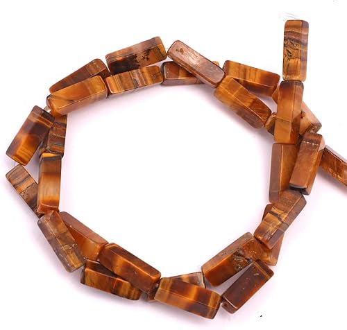 Miniatura 3 de JOE FOREMAN 0.157x0.512 in Natural Cuboide Tigre Ojo de Piedra Preciosa Joyería Fabricación de Cuentas Sueltas 15"