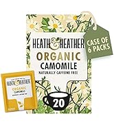 Heath &amp; Heather Lot de 20 sachets de thé bio à la camomille
