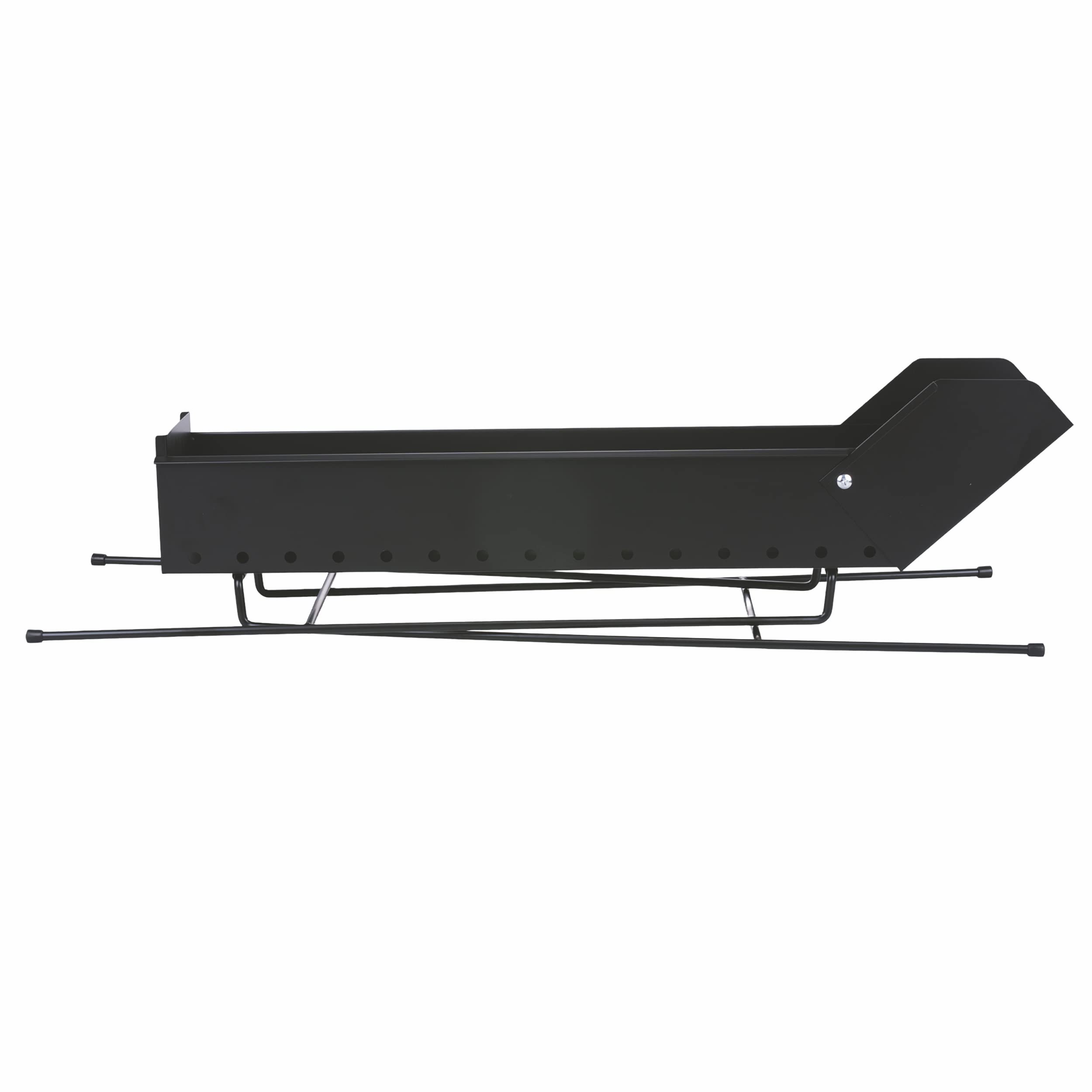 Barbecue pieghevole per arrosticini a carbonella, struttura in ferro con rampa, 74x14x76 cm, BestBQ