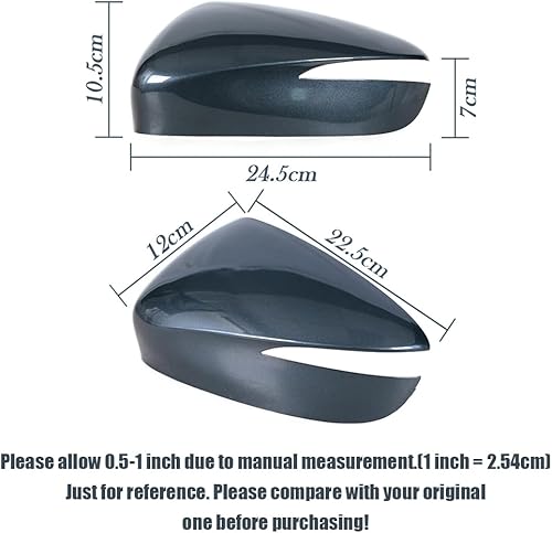 Miniatura 4 de JESYMBX Para Mazda CX-5 CX5 2015 2016 para Mazda CX-3 CX3 2016-2019 - Puerta de ala de coche lateral cubierta de espejo retrovisor tapa carcasa de