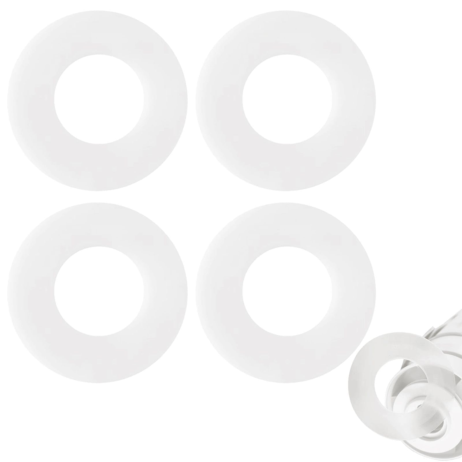 Set 4 Guarnizioni Silicone Per Valvola Di Scarico - Compatibile Con Geberit 816.418.00.1 | Rondelle Diaframma Per Water - Foto 5