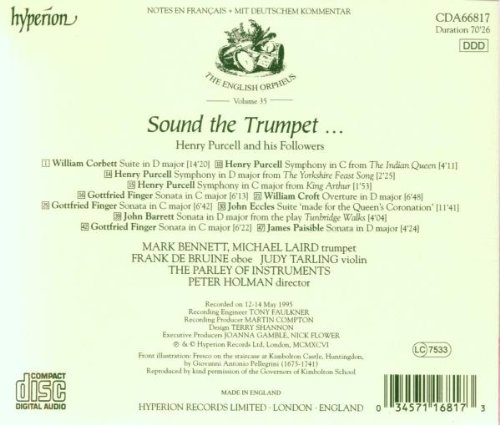 Sound the Trumpet - Music by Henry Purcell and his followers