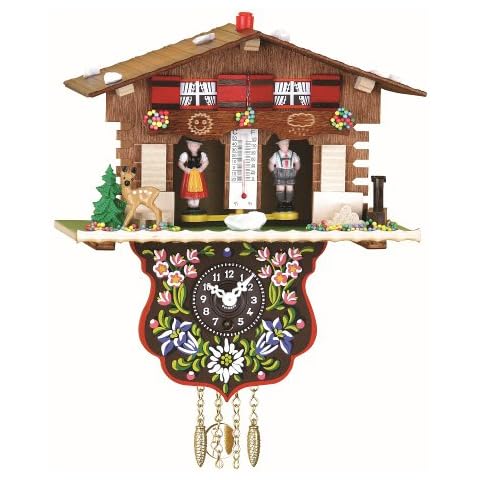 Trenkle Reloj en Miniatura de la Selva Negra casa Suiza casita meteorológica Cover