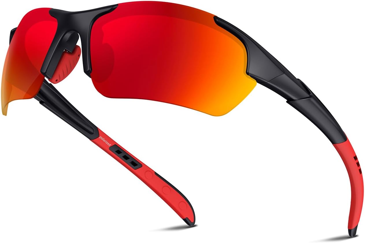 Polarized Sports Sunglasses for Men Women Youth Baseball Running Cycling Driving Fishing Tennis Golf Motor TAC UV400 TR90