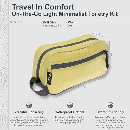 COCOON - Premium - On-The-Go Light Minimalist Toiletry Kit - Wild Lime - Small3