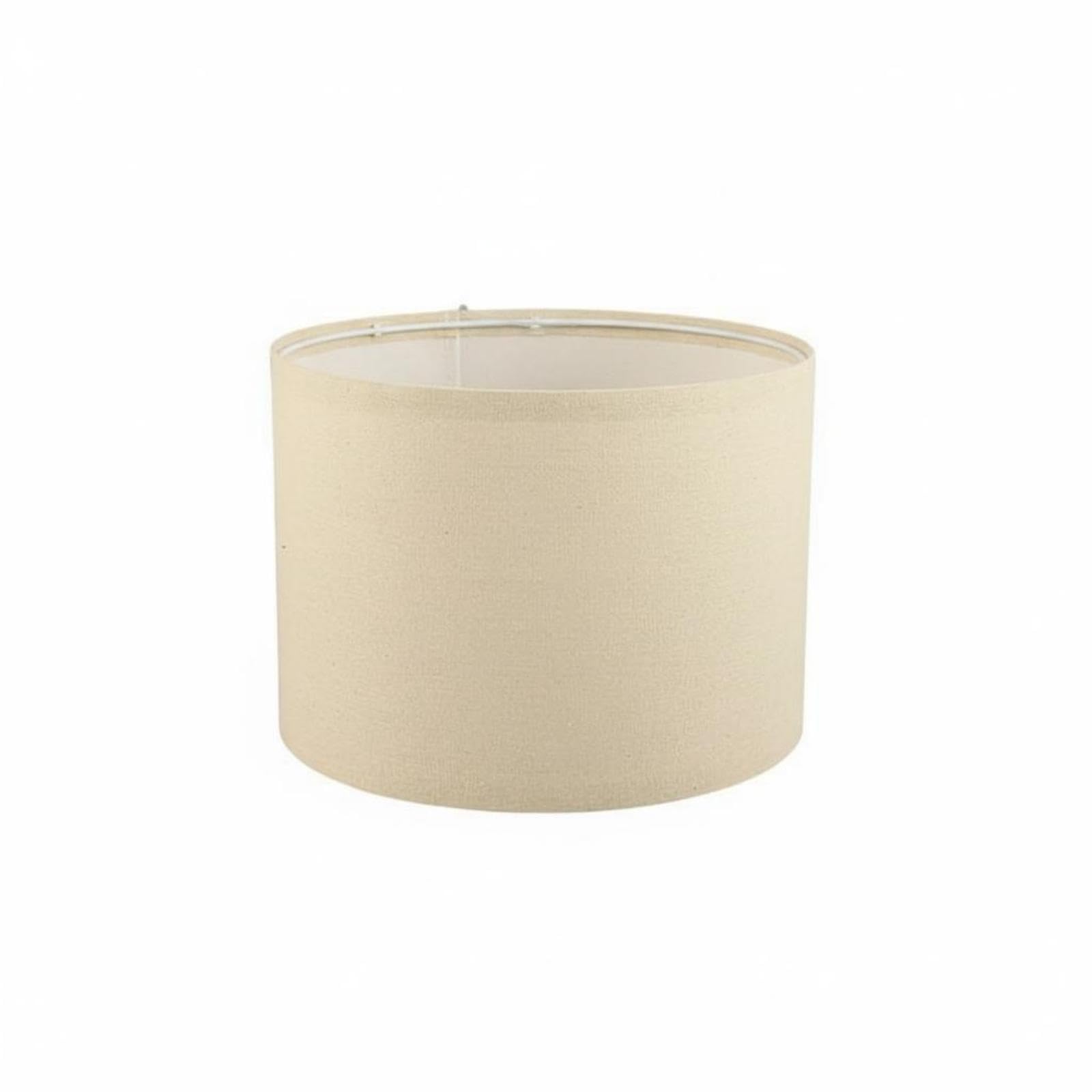 Cylindrical Linen Lampshade Easy to Clean Detachable Lamp Shade Creates Warm Ambiance Textile Drum Lampshade for Hotel, Living Room, Bedroom 300-300-200mm 10MM Hole-image-19