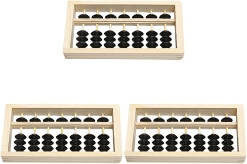 3 piezas de madera para calcular ábaco accesorios para el hogar, accesorios para niños, para matemáticas, mini cumpleaños, fotografía, herramienta