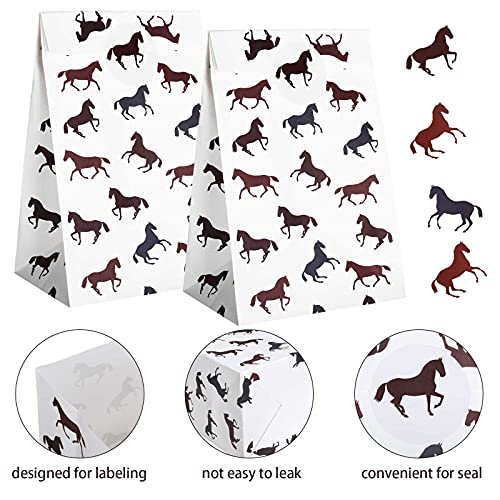Outus Horse Party Favor Bags And Horse Stickers Horse And Pony Themed Treat Favor Bags For Chocolate Candy Snacks Horse Themed Party Supplies (36 Pieces) #TOP2