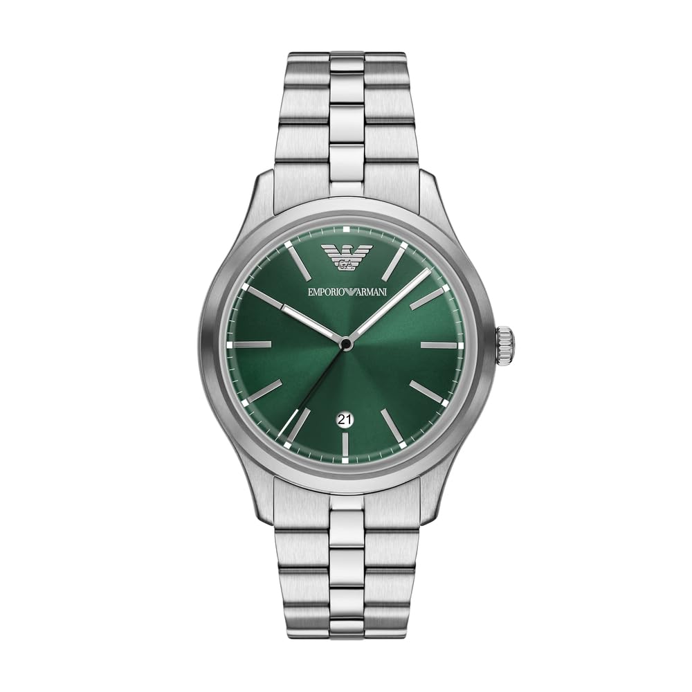 Emporio Armani Men's 41MM Silver-Tone Stainless Steel Watch, AR11734
