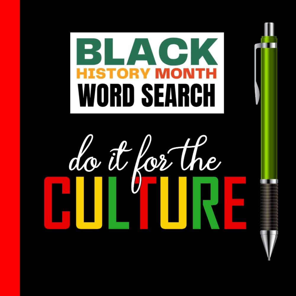 Black History Month Word Search: Technology Free Activity: Educational and Inspiring: Word Search Celebrating Black History