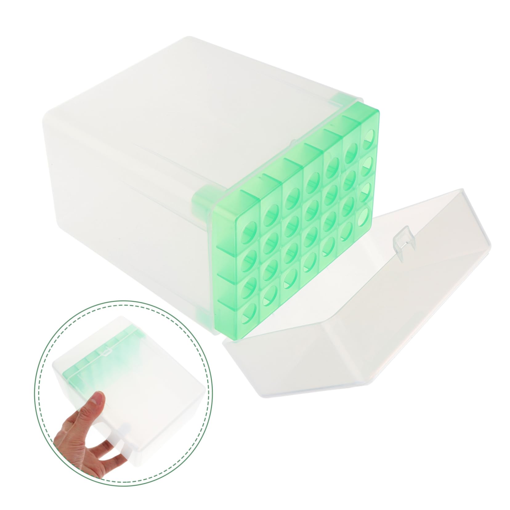 Gatuida 5pezzi Contenitore Per Provette Da Laboratorio Design Salvaspazio Portabile e Versatile Per Organizzazione e Stoccaggio Di Campioni e Materiali Di Laboratorio Capacità