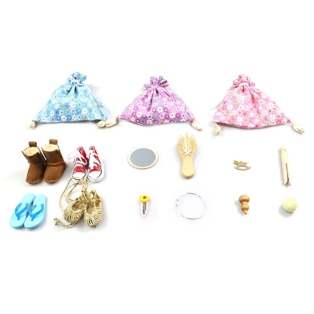 ttnmrc Montessori Sensory Mystery Bags Set, Cotton Drawstring Smooth Satin Lined Touch & Feel Guessing Game