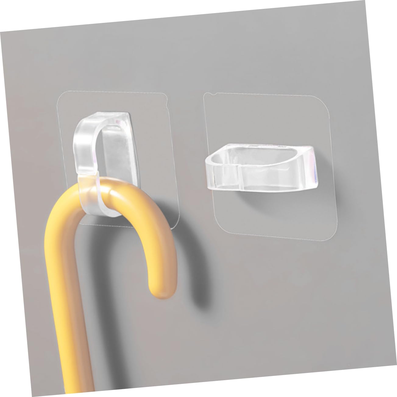 Tofficu Sin Gancho Pegajoso Ganchos Autoadhesivos Ganchos Para Colgar Los Ganchos De Pared Se Pegan Colgante Muro Manos Pequeño Ganchos Adhesivos Transparente Abs 6 Piezas X 4
