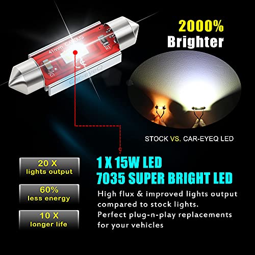 Bombillas LED para automóviles 41MM 211-2 578 Pure Red miniatura 4