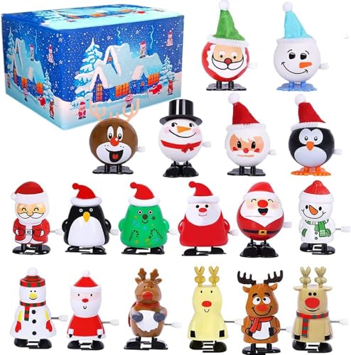18 unidades brinquedo de corda presente para crianças decoração de árvore natal casa ornamentos casa decoração para a árvore interior personalizadas decorações pack coisas alce pai Natal