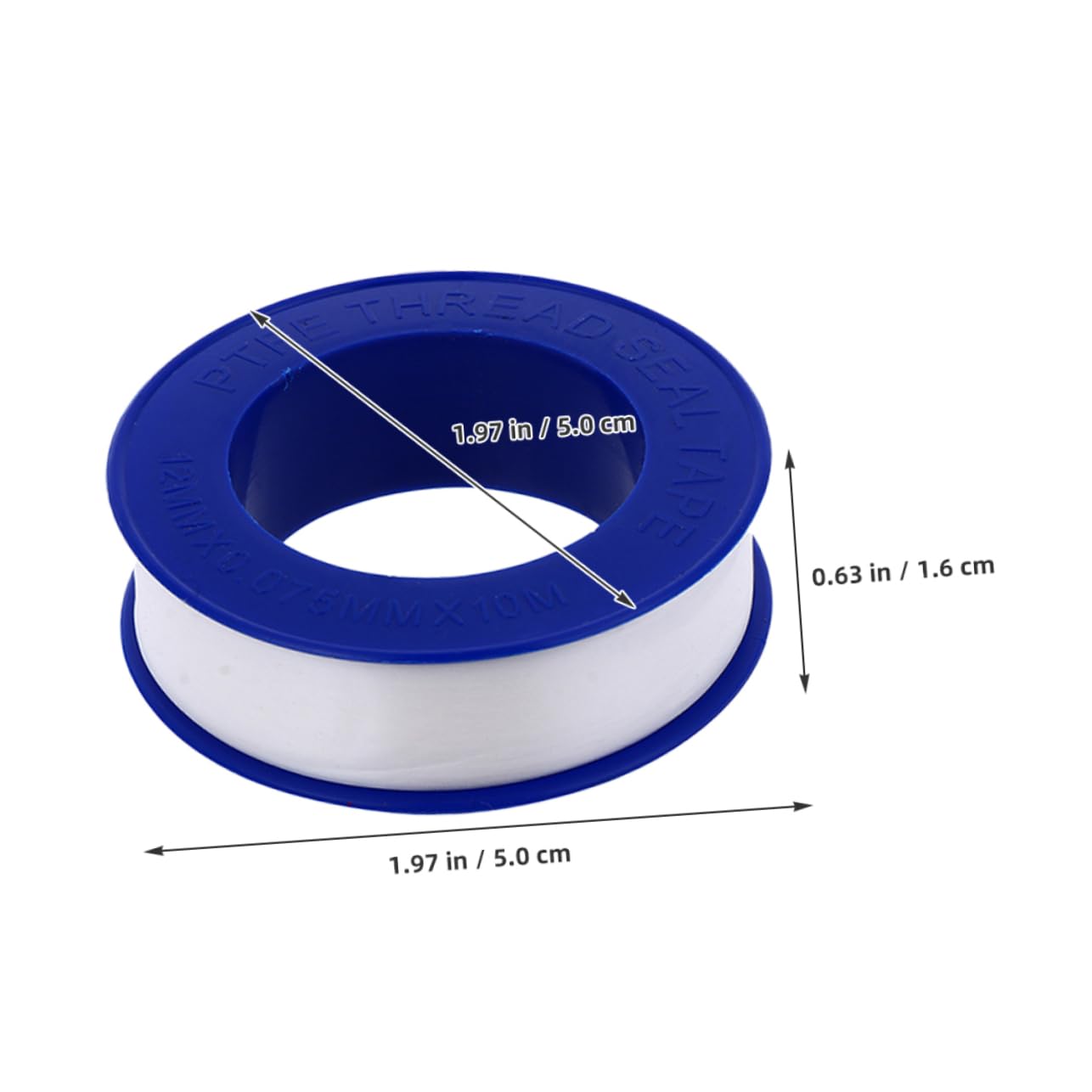 JECOMPRIS Sealant Tape for Plumbing: 12 Rolls PTFE Tape Thread Tape for Pipe Joints Leak Proof and for Home Industry Use