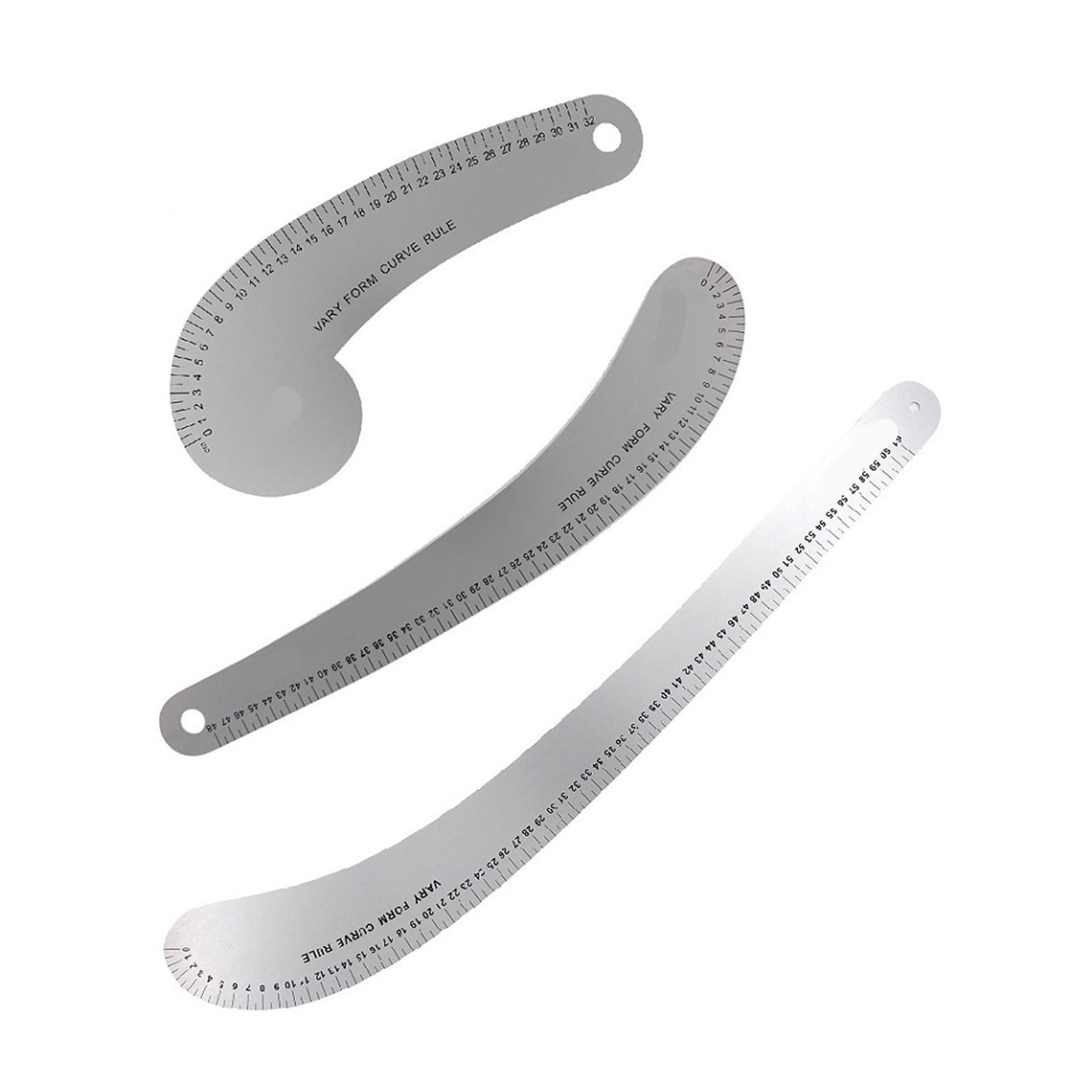 Metal Sewing Curve Ruler For Design, Pattern Making, & Metric System 32cm 48cm 60cm(32cm 48cm and 61cm)