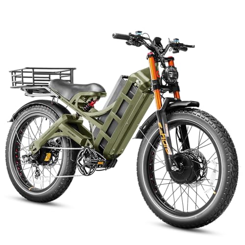 Image of 2026 eAhora Romeo Pro 3 /2 52-46 Mph Electric Bike for Adults, 6000W /4000W /2500W Dual Motor Ebike 60V 80Ah /52V 70Ah Battery 235+Miles Long Range, 26*4.0 inch /20*4.5 inch Fat Tire, Full Suspension, All Terrain