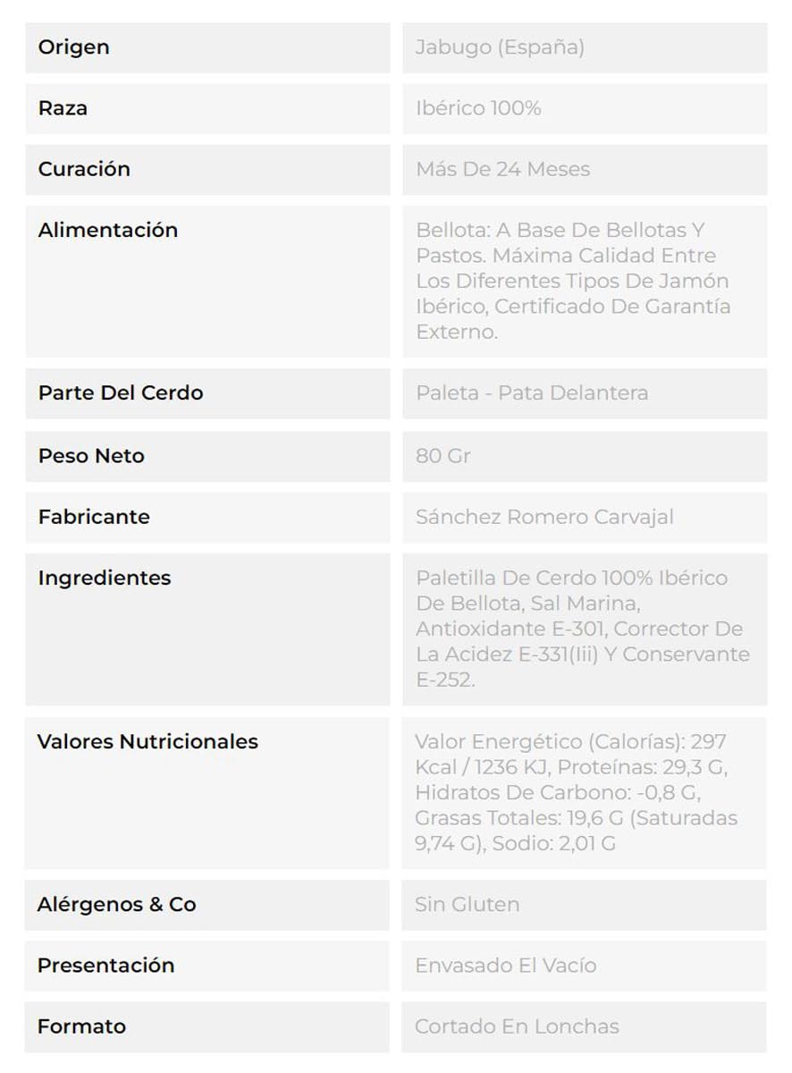 5 buste BALLOTA PALETTE 5J, Busta da 80 g
