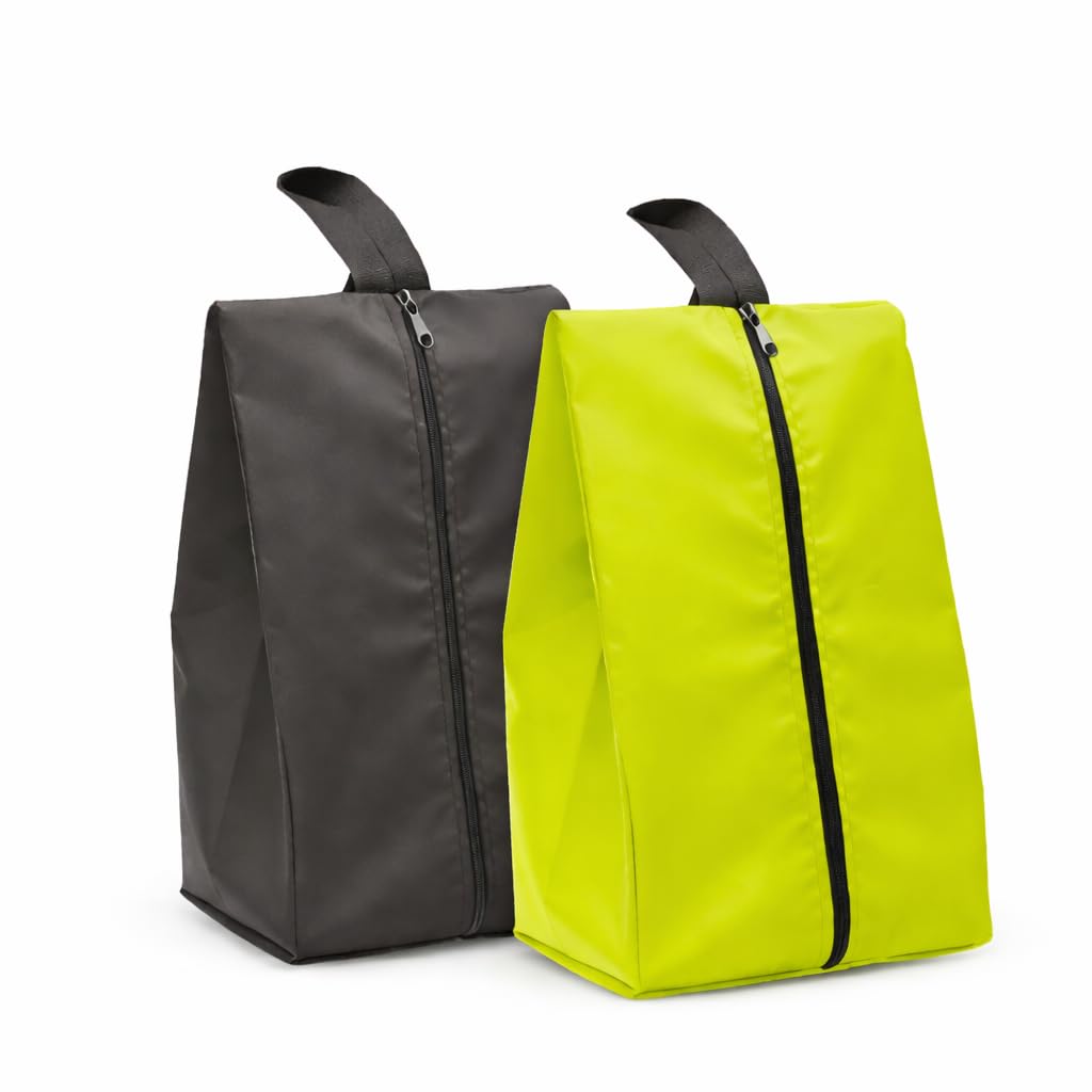 Shoe Storage Organizer Bags Set of 2 | Water-Resistant Nylon Travel Shoe Pouches with Zipper | Multi-Color | 9x12.5 Inch for Sneakers, Heels & Slippers-image-45