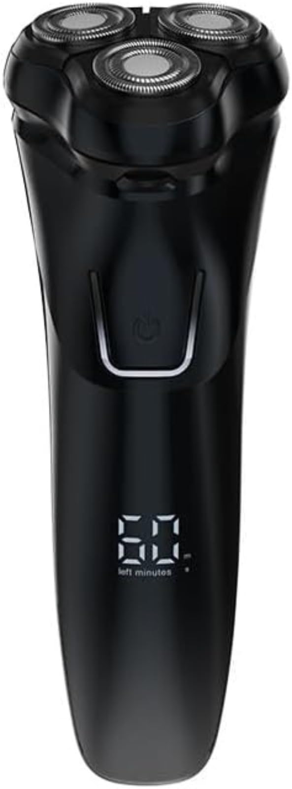 Rasoio elettrico, rasoio elettrico da uomo, rasoio a 3 teste, rasoio rotativo, viso da barba, bagnato e asciutto, impermeabile IPX6, ricaricabile, display a LED, senza fili, lavabile, per uomini