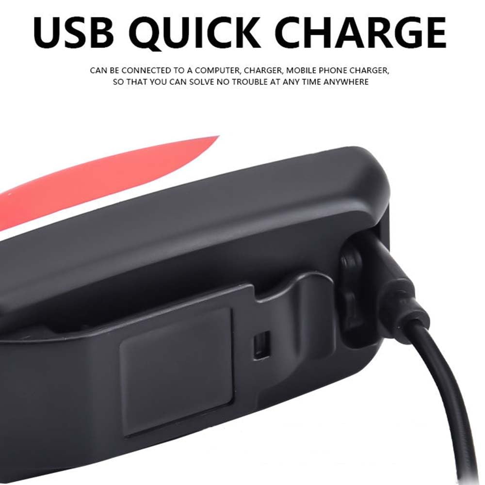 Luce Posteriore della Bicicletta USB di Ricarica della Luce di Avvertimento di Sicurezza Guida Esterna LED Alta Luminosità Zaino Luce