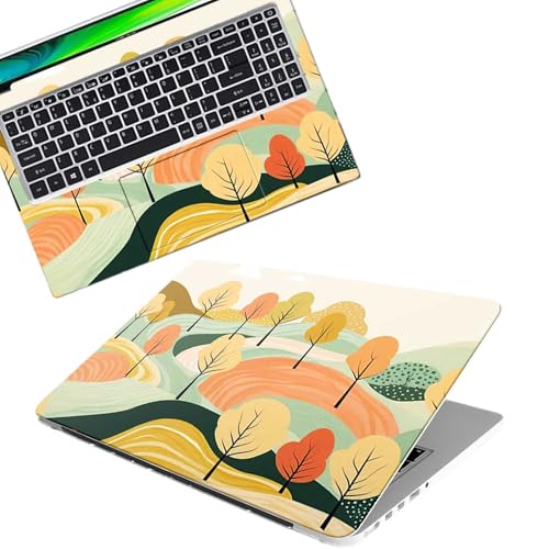 Image of Galaxsia Floral D9 Full Body Vinyl Laptop Skin /Sticker /Cover Upto 15.6 Inches Laptops Laminated-Removable-HD Quality Compatible for Hp-Dell-Sony-Lenovo-Asus etc.(15x10 Inches)