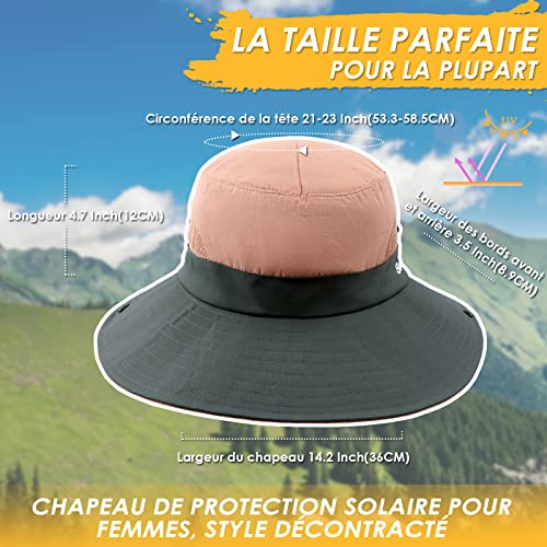 SEYUFN-Women-Sun-Hat-Outdoor-Summer-Hat-Hiking-UV-Protection-Wide-Brim-Mesh-Ponytail-Bush-Hat-for-Hiking