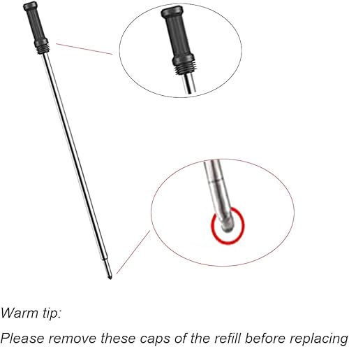 Miniatura 3 de Paquete de 4 repuestos para bolígrafo Centopto de levitación magnética, repuesto de bolígrafo de levitación magnética reemplazable, tinta negra,