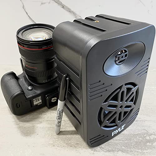 Pyle Indoor Outdoor Speakers Pair - 300 Watt Dual Waterproof 4” 2-Way Full Range Speaker System W/ 1/2” High Compliance Polymer Tweeter - In-Home, Boat, Marine, Deck, Patio, Poolside - Pdwr45Bk #TOP7