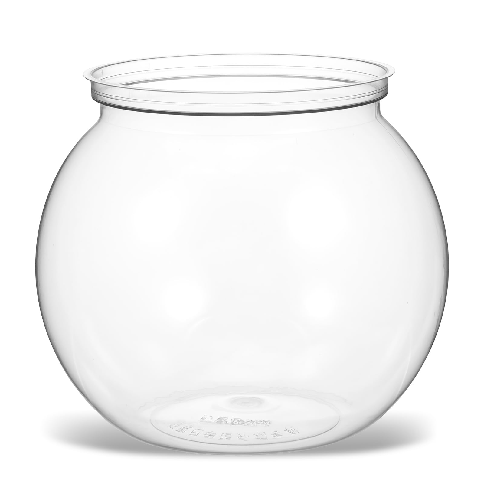 Apojgitn Mini Plastic Fish Bowl, 27 oz Decorative Fish Bowls Unbreakable Plastic Betta Fishes Tank Clear Round Desktop Vases Bowls for Home Decor, Centerpiece Vases, Candy, Party Favors