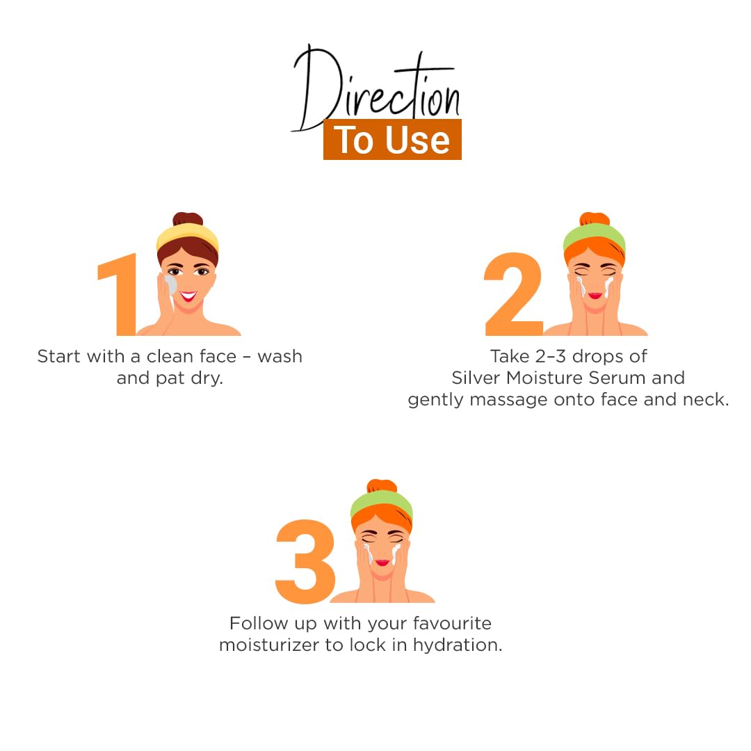 Vedic Line Silver Moisture Serum, With Spf, Protect From Pollution, Drying And Dehydrating With Jasta Bhasma, Aloe Vera Gives Glow To Skin. 100Ml 1