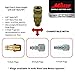 Milton Industries S-767 HI-Flo V-Style -FeetA,M,V-Feet 3/8-Inch MNPT Brass Body, Single