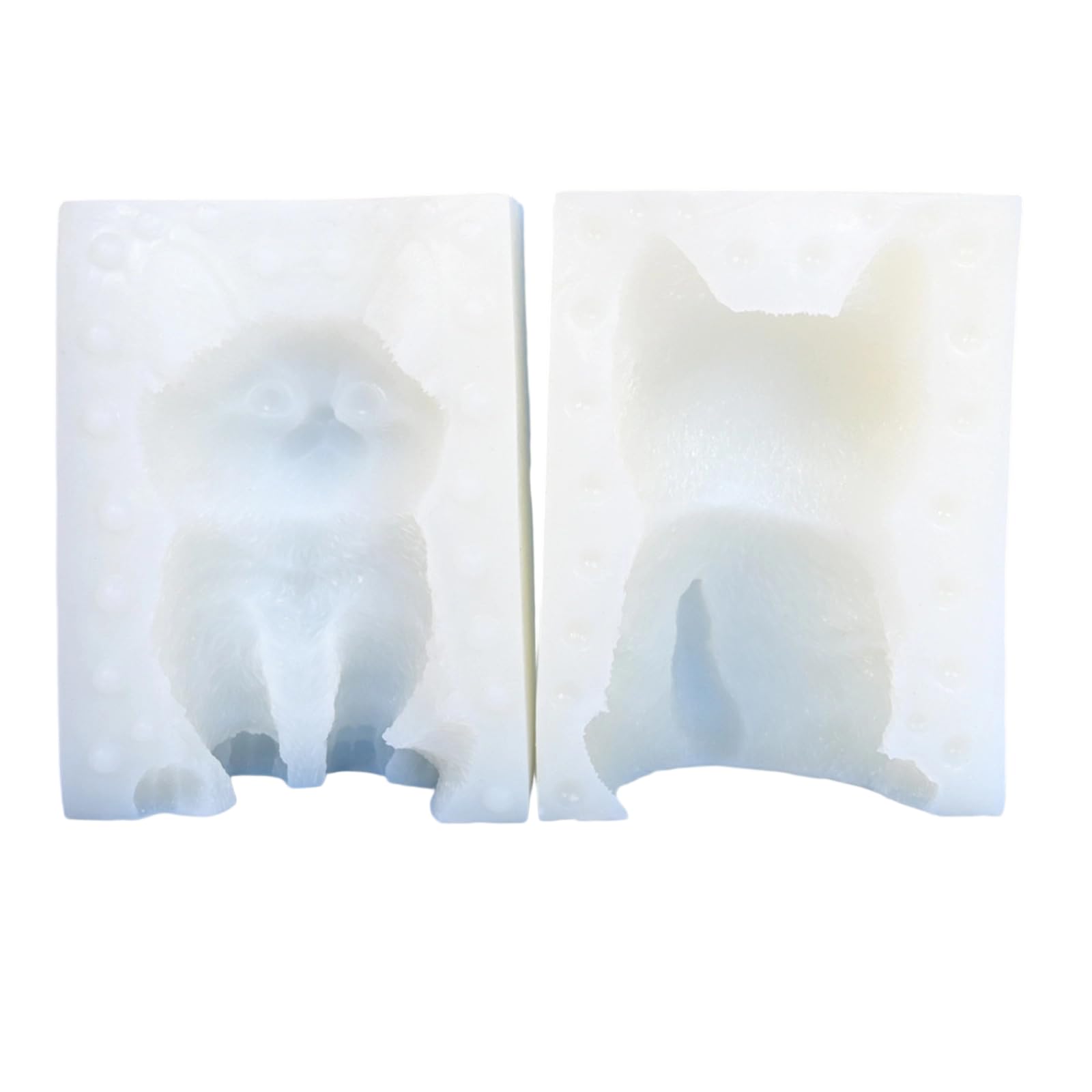 Molde de silicona de gatito, resina epoxi, decoración del hogar, fácil liberación, fabricación de jabón, molde de silicona de animales pequeños
