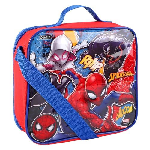 TDL Spider-Man 3Pc Lunch Set, Lunch Bag, Drink Bottle, Sandwich Box, School, 809941