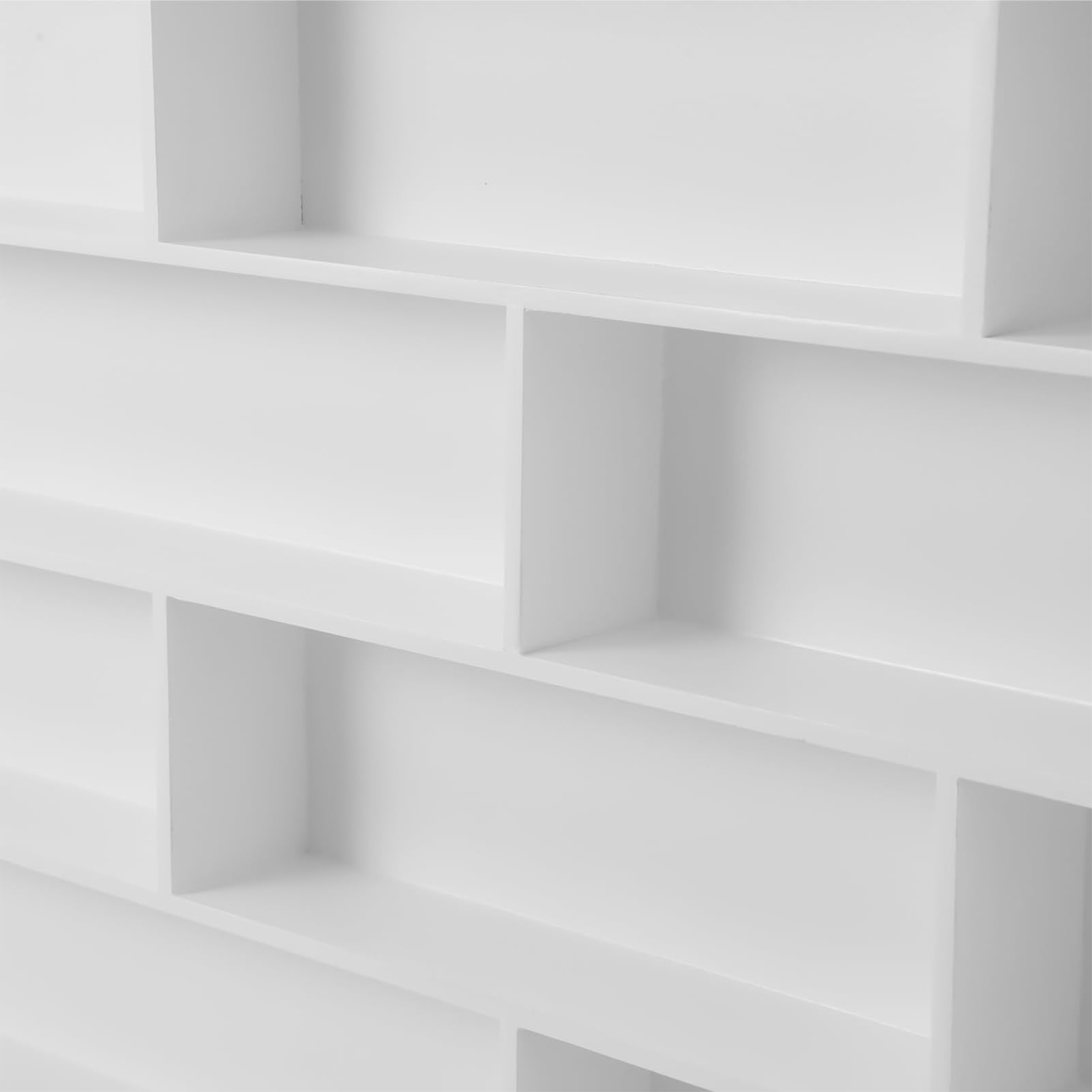 Porta Smalti Bianco Beauty, Mensola Moderna da Parete per Esposizione Smalti, Organizer Elegante per Profumi per Salone di Bellezza e Casa,1.0m/39.4in