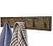 ArgoHome Coat Rack Wall Mounted, Wooden 27" Coat Hooks Scroll Hook - 6 Rustic Hooks, Solid Pine Wood. Perfect Touch for Entryway Bathroom Closet Room